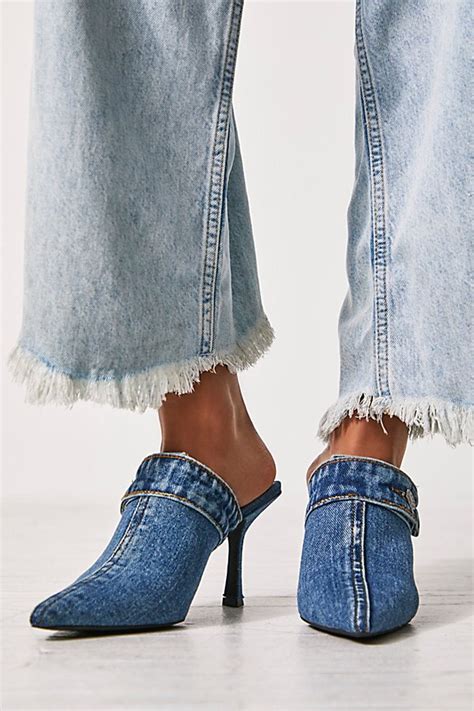 jeffrey campbell denim mules